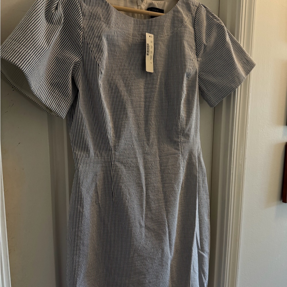 J. Crew seersucker dress new with tags size 8